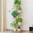 thumbnail image 2 of eccomum 5-Tier Display Shelf Flower Pots Rack Plant Stand Potting Ladder Planter Stand Heavy Duty Storage Shelving Rack for Potted Plants, 2 of 7