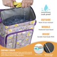 thumbnail image 4 of Romantic Rose and Peony Spring Pattern Insulated Cooler Backpack - 20L Soft Cooler with Padded Straps, 4 of 5