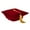 Red, variant on 2025 Graduate Doctor/Velvet/Tutor/'s Graduation Hat Polyester, One Size, for Graduation Ceremonies