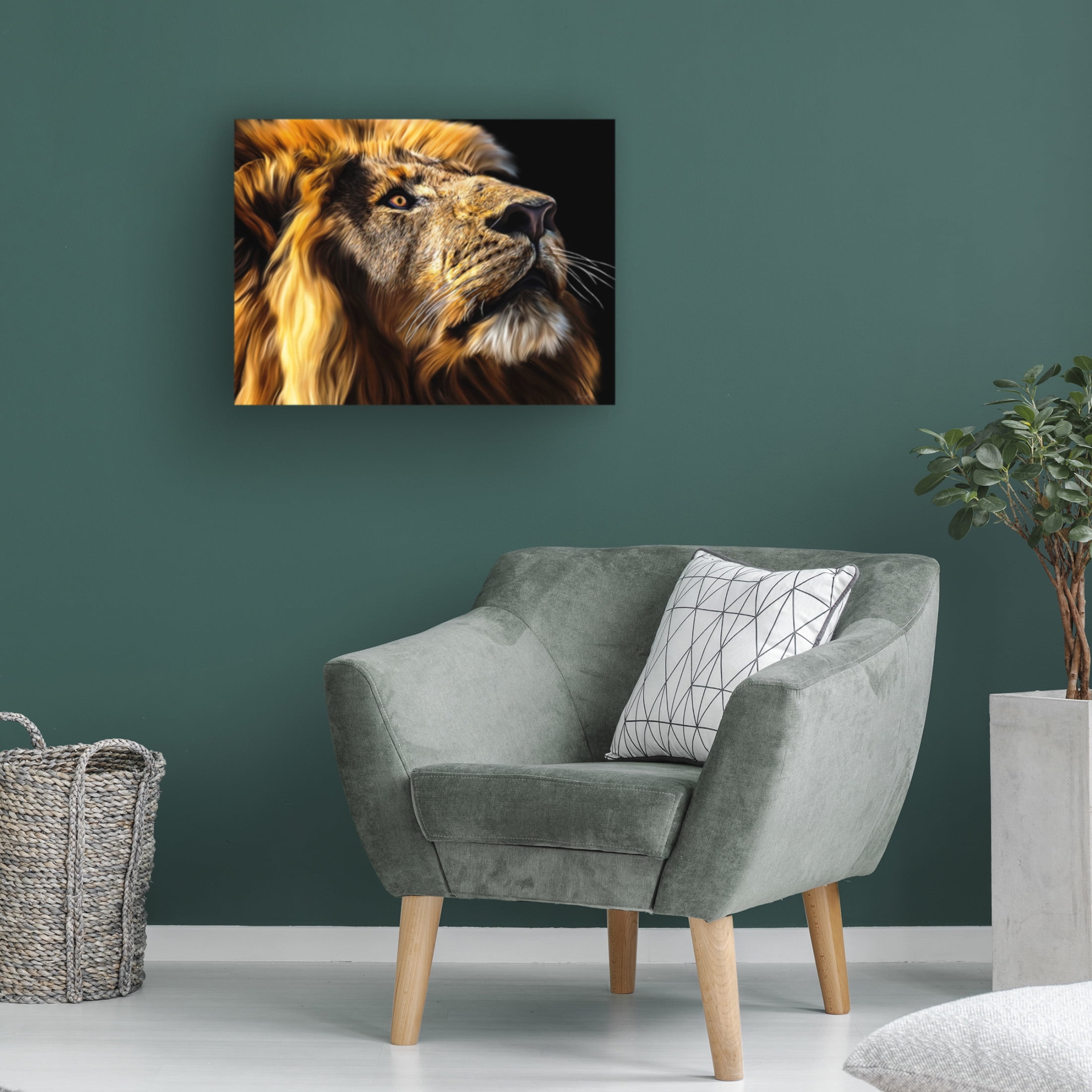 Trademark Fine Art Lord Amihere  Leo Canvas Wall Art