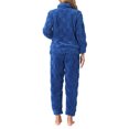 thumbnail image 3 of INSPIRE CHIC Women's Pajama Sets Flannel Long Sleeve Soft Winter Warm Lounge Set with Pockets M Blue, 3 of 6