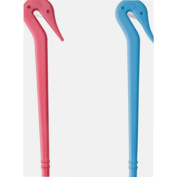 2 Pcs Hair Ties Remover for Girls Plastic Elastic Hair Bands Cutter for Ponytail Hair Ties Pain Ponytail Remover Tool for Women Blue Red