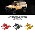 thumbnail image 4 of ZheElen 2pcs Aluminum Alloy 1/18 Front And Rear Axle Housings For FMS FCX18 RC Car Part RC Car Accessories Replacement Parts Silver, 4 of 6