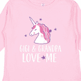 thumbnail image 4 of Inktastic Gigi and Grandpa Love Me Unicorn Grandchild Girls Long Sleeve Toddler T-Shirt, 4 of 5