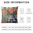thumbnail image 5 of Shiartex   Pillow Cover Chinoiserie Monkey Decor Ginger Jar Red Cushion Cover Coral Peony Porcelain Pillow Cover Rustic Decorative Cushion Cases Home Decor for Couch Bedroom Sofa Living Room White, 5 of 5