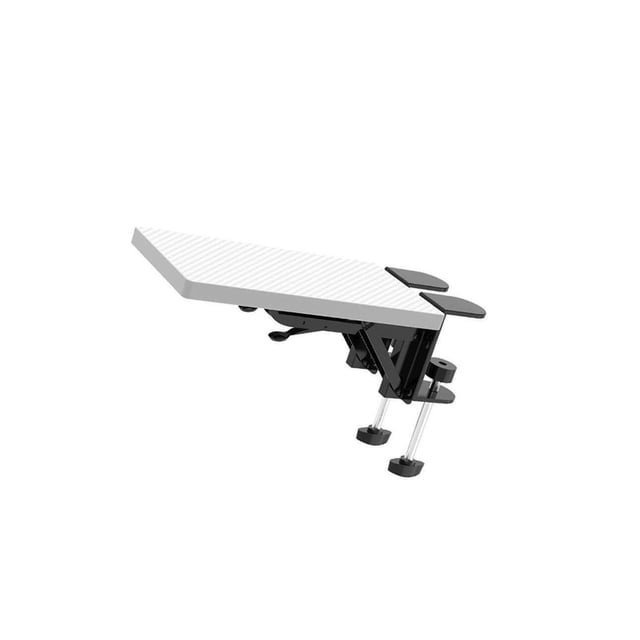 Maoww Wood Computer Arm Rest for Desk Folding Computer Desk Extender for Desk White