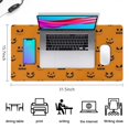 thumbnail image 5 of Long Mouse Pads for Desk,Halloween Pumpkin Face Silhouettes Desk Mats on Top Of Desks, Desk Mouse Pad Extra Large with 3mm Non-Slip Base and Stitched Edge for Gaming,Office,Work,Home 31.5x15.7in, 5 of 5