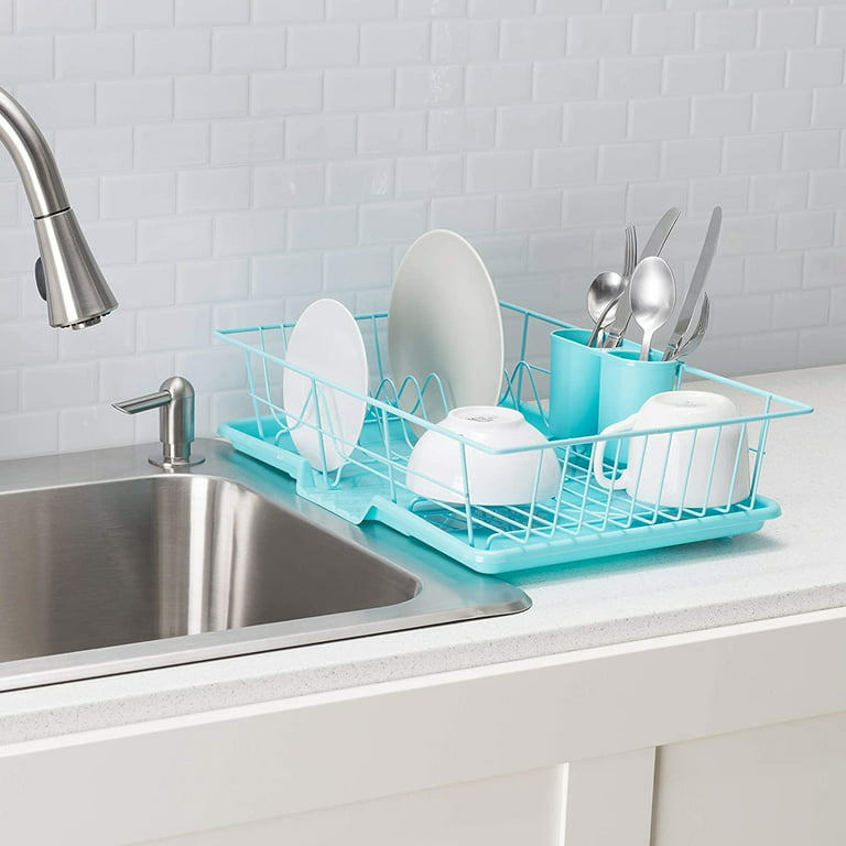 Dish Drying Rack For Kitchen Counter, Sink Organization And Storage, Dish  Rack With Drainboard And Utensil Holder Easy To Drain And Clean,, Luxury  Green - Temu