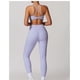thumbnail image 2 of Conjuntos de entrenamiento for mujer, sujetador deportivo de 2 piezas, camiseta sin mangas, leggings de cintura alta, ropa deportiva for gimnasio y yoga, top de entrenamiento for mujer, 2 of 6