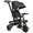 Noir, variante sur Qaba Tricycle pour Bébé 4 en 1 Tricycle avec Siège Réversible à Angle Ajustable Poignée Amovible Auvent Main Courante Ceinture Rangement Repose-Pieds Frein Embrayage pour 1-5 Ans Noir