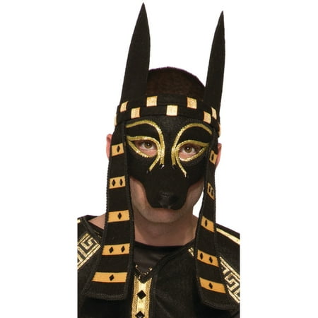 adults mythical creature egyptian god anubis mask costume accessory