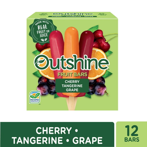 Outshine Cherry, Tangerine, and Grape Frozen Fruit Bars Variety Pack