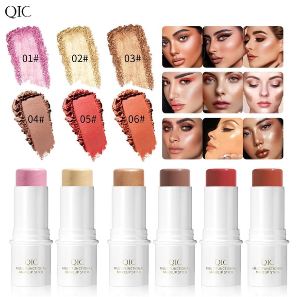 Liquidación de Rebajas de Hoy onlyliua Multifuncional 3D Natural Tridimensional Sombras En Polvo