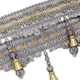 thumbnail image 5 of Tassel Fringe Trimming Hanging Ball Trim Braided Ribbon Curtain Fring Trimming Upholstery Drapery 6 Yards, 5 of 5