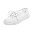 thumbnail image 2 of Wedding Shoes Bridal Sneakers Flats Bride Tennis Shoes Flowers Lace Sneakers, 2 of 6