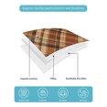 thumbnail image 4 of Full Size Quilt Bedding Set, Orange Buffalo Plaid Reversible Summer Quilt 3 Pieces, Fall Thanksgiving Checkered Lightweight Bedspreads Coverlets with 2 Pillow Shams for All Seasons, 4 of 5