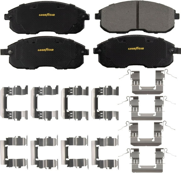 Goodyear Brakes GYD815 Premium Ceramic Automotive Front Disc Brake Pads Set