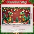 thumbnail image 2 of Festive Dinosaur Christmas Decoration Holiday Banner for Kids Party Indoor Celebration Seasonal Decor, 2 of 9