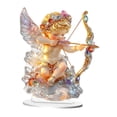 thumbnail image 4 of Estatua de Caballo Acrílica Decorativa Figura Ángel 2D Adorno de Mesa Coleccionable para Oficina Estudio Hogar Sala de Estar 19cmx20cm Adecuado para R, 4 of 9