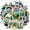 1A, variant on 35pcs Hiking Stationery Stickers Adventure Waterproof Graffiti Decals Nature DIY Stickers for Laptops Suitcases Notebooks