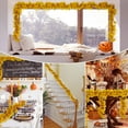 thumbnail image 4 of Huryfox 2-Pack Maple Leaves Fall Garland - 17ft Hanging Vine for Halloween, Thanksgiving, Home, Wedding, Fireplace, Party & Christmas Decor (Yellow), 4 of 6