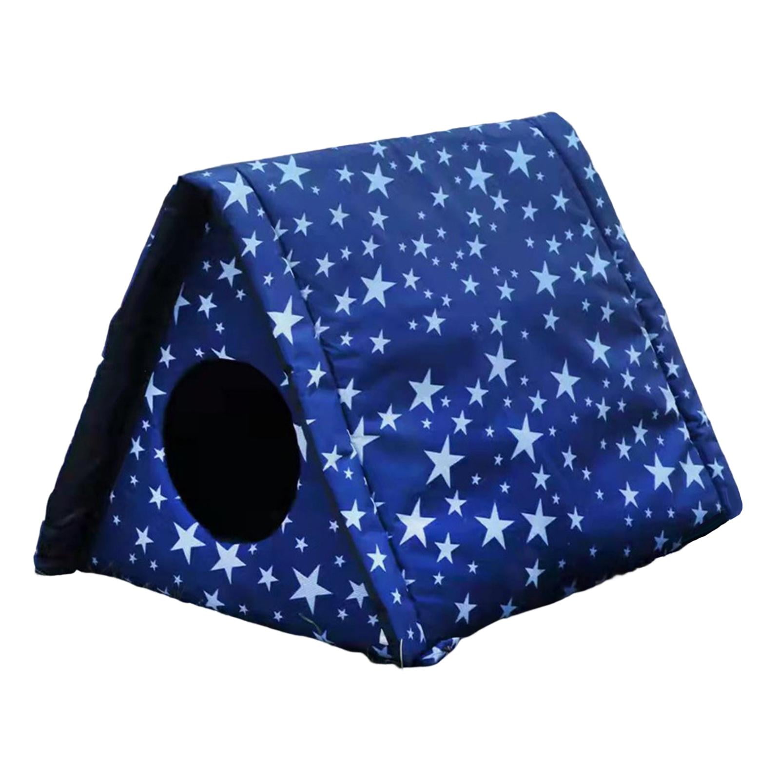 YWMJZEU Outdoor Cat House Weatherproof Dog Kennel Pet Cat Beds Kitten House Keeping Warm 40cmx35cmx40cm