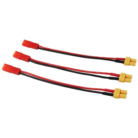 OliYin 3pcs Female JST to Female XT-30 Connector Adapter XT30 for FPV Quad(Pack of 3)