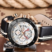 LIGE Cross-Border Exclusive Mens Quartz Watch Multifunctional Waterproof Watch Personalized Large Dial