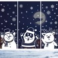 thumbnail image 3 of Pegatinas navideñas para ventanas, pegatinas estáticas para ventanas de Feliz Navidad, decoración de copos de nieve, calcomanías de renos de Papá Noel para suministros de fiesta de Navidad kaili Sencillez, 3 of 4