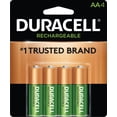 thumbnail image 1 of Piles rechargeables AA pré-chargées de Duracell, paquet de 4, 1 of 6