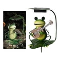 thumbnail image 1 of Luces Solares para Jardín Al Aire Libre: Decoración de Estaca de Rana de Músico, Resistente Al Agua, Luz LED Decorativa para para Patio, Césped Rana con Guitarra shamjiam Luces de estaca de camino, 1 of 7