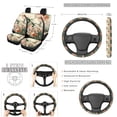 thumbnail image 2 of Jeiento Hummingbird 13 PCS Car Accessories Sets with Car Seat Covers Steering Wheel Cover Seatbelt Pads Trash Bin Auto Rear View Mirror Covers Coasters Floral Keychain Lipstick Holder for SUV Sedan, 2 of 5