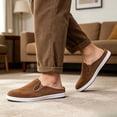 thumbnail image 7 of CHICVOMEY Mules for Men Closed Toe Canvas Slip on Non Slip Breathable Lightweight Casual Outdoor Walking Shoes, 7 of 7