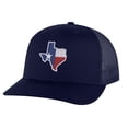 thumbnail image 2 of Texas Trucker Hat - Embroidered State Flag Design - Lone Star Texas Cap Snapback (Olive), 2 of 9