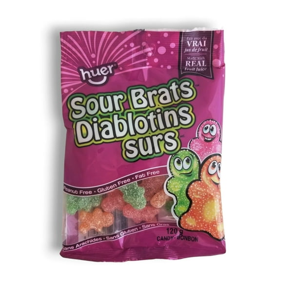 Huer Sour Brats Gummies, 120g/4.2 oz
