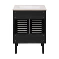 thumbnail image 7 of Bron 24" Freestanding Bathroom Vanity in Black Oak with 3-Hole Widespread Sink Top, 7 of 7