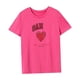 thumbnail image 4 of Camiseta de mujer trajes de verano cómoda camisa de cuello redondo de ajuste regular para deportes Rosa Rosa, 4 of 7