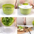 thumbnail image 4 of Deshidratador de frutas creativo para el hogar, centrifugador de ensaladas de plástico de 4 l, centrifugador de verduras, cesta de drenaje para ensalada de frutas (color verde), 4 of 4