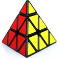 thumbnail image 1 of New Pyraminx 3x3 3x3x3 Magic Triangle Pyramid Speed ​​Magic Cube Puzzle Ultra Fast (Black), 1 of 6