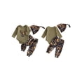 thumbnail image 2 of BemeyourBBs Newborn Baby Hunting Clothes Baby Boy Girl Camo Outfits Camouflage Clothing Deer Long Sleeve Romper Jungle Camo Pants Set Hat 3 Piece Spring Fall Winter Outfit, 2 of 8