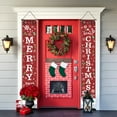 thumbnail image 6 of Uutvery 2 Pack Merry Christmas Hanging Banner,Christmas Couplet Door Curtain Banner,Christmas Decoration Outdoor Indoor Yard Front Porch,Hanging Reusable Xmas Door Covers for New Year Decor, 6 of 6