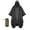 Black, variant on Urby Plus Size Adult Rain Poncho with Hood, Poncho Para Lluvia, Tactical Ponchos Adult, Black