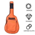 thumbnail image 4 of 40/41 Inch Musical Folk Acoustic Guitar Bag Double Straps Oxford Cloth Waterproof Backpack (Orange), 4 of 7