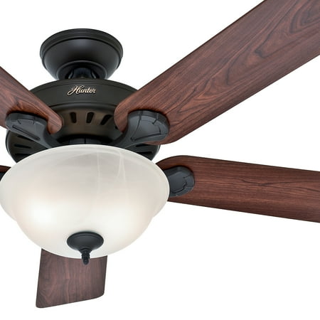 Hunter Fan 52 Traditional Ceiling Fan In New Bronze With Swirled
