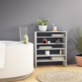 thumbnail image 4 of Costway 3 PCS Stackable Shoe Rack 31-Inch Horizontal Organizer 2-tier StorageShelf White, 4 of 10