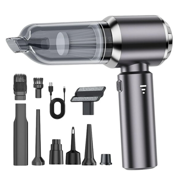 Black Handheld Car Vacuum Cleaner, 19000PA Car Vacuum Portable Cordless, 2 in 1 Air Duster and Vacuum Cleaner, Multi-Nozzles, High Power Hand Held Vacuum for Car, Home, Pet, Office