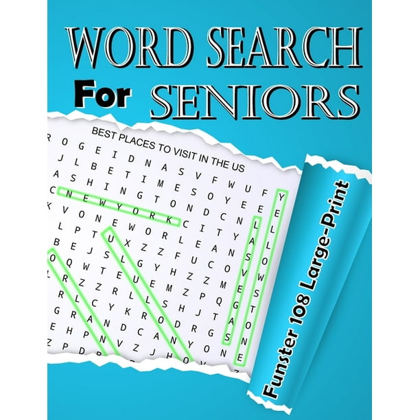 word search for seniors funster 108 large print puzzles