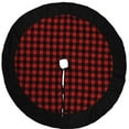 thumbnail image 2 of Gupgi Christmas Tree Skirt with Plaid Pattern, Farmhouse Decoration, 2 of 7