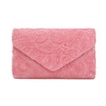 thumbnail image 3 of ibiyuan Womens Handbags Lace Overlay Minimalist Satin Evening Clutch Bag for Women, Elegant Handbag for Formal Party Wedding Occasions Gifts For Women, 3 of 5
