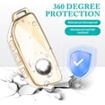 thumbnail image 5 of Key Fob Cover Compatible with BMW 2 3 5 7 Series X1 X5 X6 X7 iX i7 XM 2023-2025 Keychain Case Holder Protector,J-White, 5 of 6